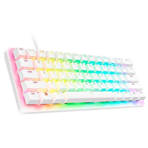 Teclado Razer Ergonomico, Diseno Ergonomico, Blanco, Interruptores ?pticos Analogicos, Ingles RZ03-04991800-R3U1 / Razer