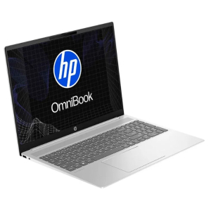 Laptop HP OmniBook 5 16-BC1052WM, AMD Ryzen5 8540U, Memoria RAM 8GB DDR5, Disco Solido 512GB SSD, AMD Radeon 740M, Pantalla 16pulgadas WUXGA 1920x1200, Win11, Glacier Silver / HP