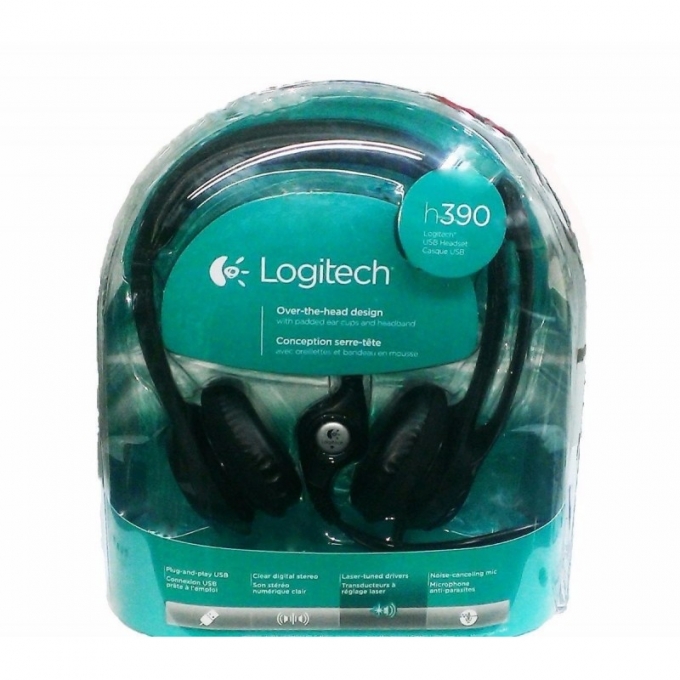 AUDIFONO CON MICROFONO LOGITECH CLEAR CHAT H390 USB / LOGITECH