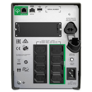 UPS de Linea Interactiva APC Smart-UPS 1000VA/700W, Torre, AVR, Onda Sinusoidal, 8 x IEC 60320 C13, 2 x IEC Jumper, 230V AC, Bateria y Proteccion contra Sobretensiones / APC