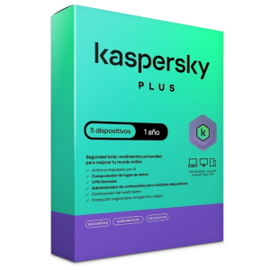 Antivirus Kaspersky Plus, 5 Dispositivos, 1 A?o