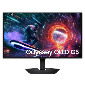 Monitor Samsung Odyssey G5 S27FG500SL 27 WQHD 2560x1440 OLED 180Hz, 0.03ms, HDMI, DisplayPort, Compatible con Montura VESA, Gamer, Negro