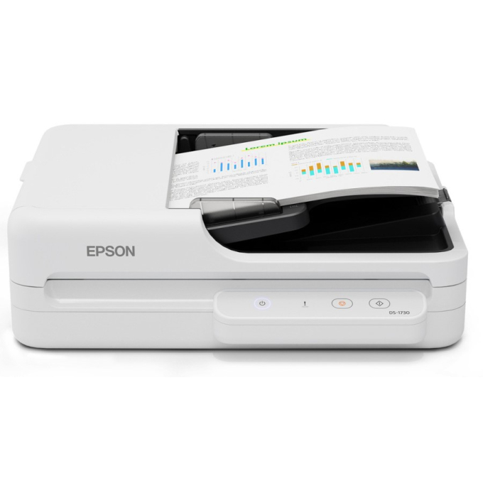 Escaner de Documentos Epson DS-1730, USB 2.0, 1200 DPI, B11B273201 / Epson