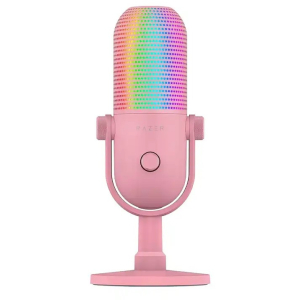 Microfono Gamer Razer Seiren V3 Chroma, Supercardioide, Sensor Tactil, Silent, Quartz, RZ19-05060300-R3U1