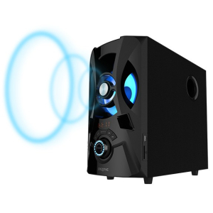 Parlantes Creative E2900 2.1 60W/120W, Bluetooth, FM, USB, SD, 3.5mm, Luz LED, 220V AC, Black, 51MF0490AA001 / CREATIVE