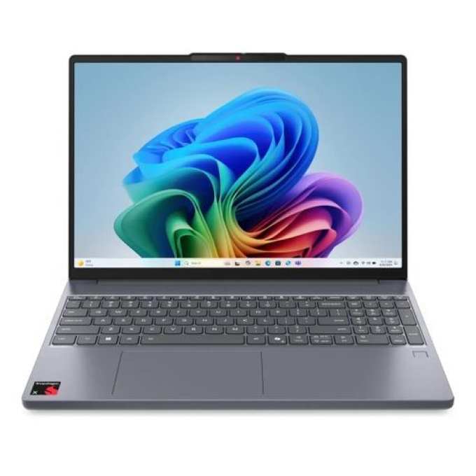 Laptop Lenovo IdeaPad Slim 3 15Q8X10, Snapdragon X, Memoria RAM 16GB DDR5, Disco Solido 512GB SSD, Pantalla 15.3pulgadas WUXGA 1920x1200 IPS, Win11 Home, Luna Grey / Lenovo