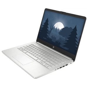 Laptop HP 14-DQ6101DX, Intel N150, Memoria RAM 4GB DDR5, Disco Solido 128GB SSD, Pantalla 14pulgadas HD 1366x768, Win11, Silver / HP
