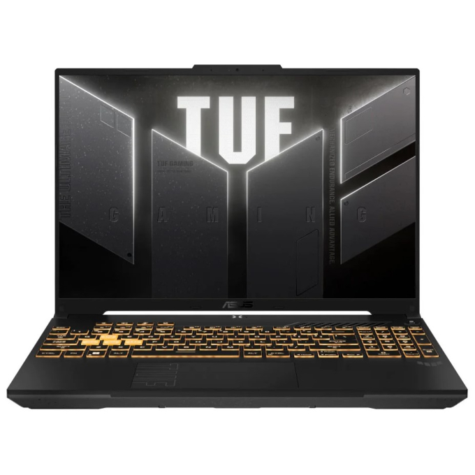 Laptop Gamer ASUS TUF F16, Intel Core 5 210H, Memoria RAM 8GB, Disco Solido 512GB SSD, RTX 4050 6GB, Pantalla 16pulgadas WUXGA 1920x1200 144Hz, Win11, Black, FX607VU-ES51 / Asus