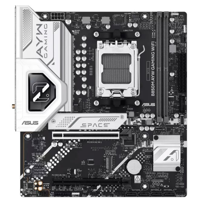 Placa Madre ASUS B850M AYW GAMING WIFI, AMD B850, Socket AM5, mATX / Asus