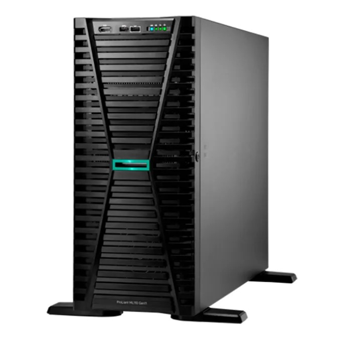 Servidor HPE ProLiant ML110 Gen11, Intel Xeon 3508U 2.1GHz, 8 c1P, Memoria RAM 32GB, 4 LFF, 2 x 4TB HDD / HPE