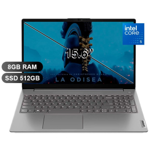 Laptop Lenovo V15 G5 IRL, Intel Core i5-210H, Memoria RAM 8GB DDR5, Disco Solido 512GB SSD, Pantalla 15.6pulgadas 1920x1080 Full HD, 83HFS03B00 / Lenovo