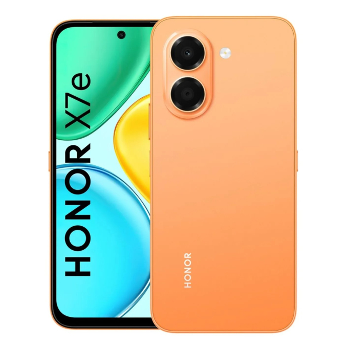 Celular Honor X7E, Memoria RAM 6GB, Almacenamiento 256GB, Sunrise Orange / HONOR