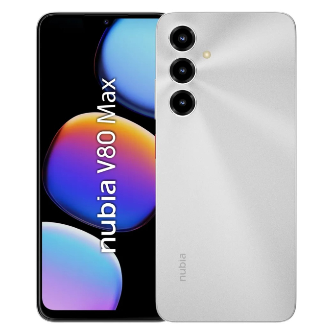 Celular ZTE V80 Max, Memoria RAM 8GB, Almacenamiento 256GB, 4G LTE, Single SIM, Plateado / ZTE