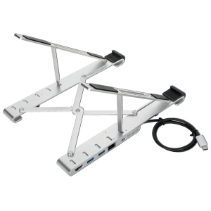 Base para Laptop Targus 10pulgadas-15.6pulgadas con Docking USB-C, USB, HDMI y Ethernet, Plegable, Aluminio, AWU100005GL / TARGUS