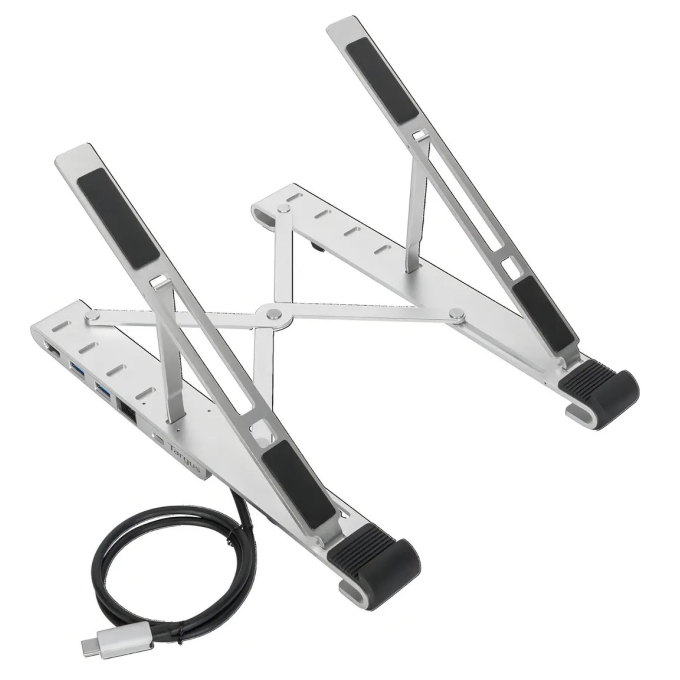 Base para Laptop Targus 10pulgadas-15.6pulgadas con Docking USB-C, USB, HDMI y Ethernet, Plegable, Aluminio, AWU100005GL / TARGUS