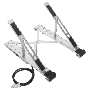 Base para Laptop Targus 10-15.6 con Docking USB-C, USB, HDMI y Ethernet, Plegable, Aluminio, AWU100005GL