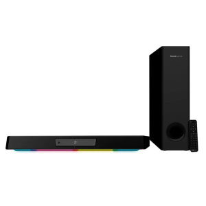 Parlante Creative Katana V2X 5.1 Virtual, 90W/180W, SXFI, RGB, Bluetooth, HDMI ARC, 3.5mm, ?ptico, USB-C, 220V, Black, Gaming, 51MF8400AA000 / CREATIVE