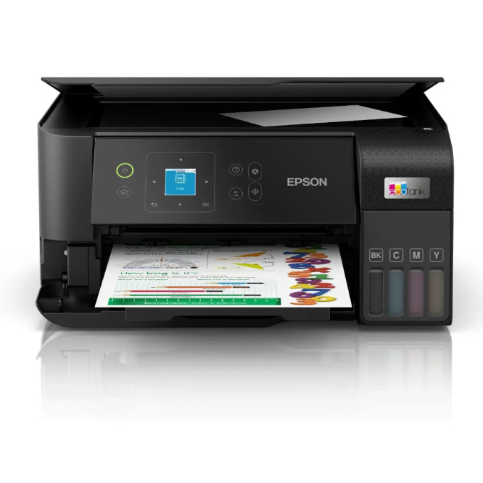 Impresora Multifuncional Epson EcoTank L3560 a Color, USB, Wi-Fi, C11CK58301 / Epson