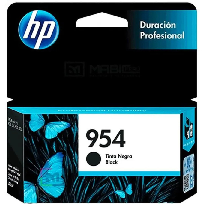Cartucho de tinta HP L0S59AL (954) Negro para Impresoras OfficeJet Pro 7740, 8210, 8710, 8720, 8730, 8740, 7720, 8218, 8216 - 1000 Paginas / HP