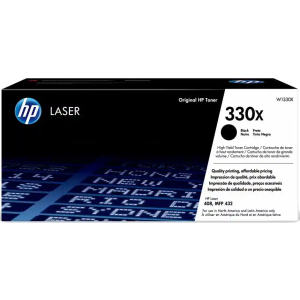 Toner HP 330X negro (W1330X) para impresoras Laser 408, 408dn, MFP 432, MFP 432fdn - 15.000 Paginas