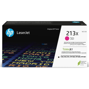 Toner HP 213X Magenta (W2133X) para Impresoras LaserJet Enterprise 5700dn, 6700dn, 6701dn, MFP 5800dn, 6800dn - 6.000 Paginas