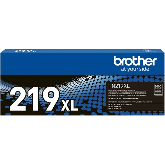 Toner Brother TN219XLBK Negro para Impresoras HL-L3280CDW, DCP-L3560CDW y MFC-L3760CDW.- 3,000 Paginas / Brother