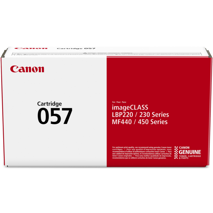 Toner Canon 057 Negro para Impresoras LBP228, LBP226dw, MF449, MF445dw - 3.100 Paginas / Canon
