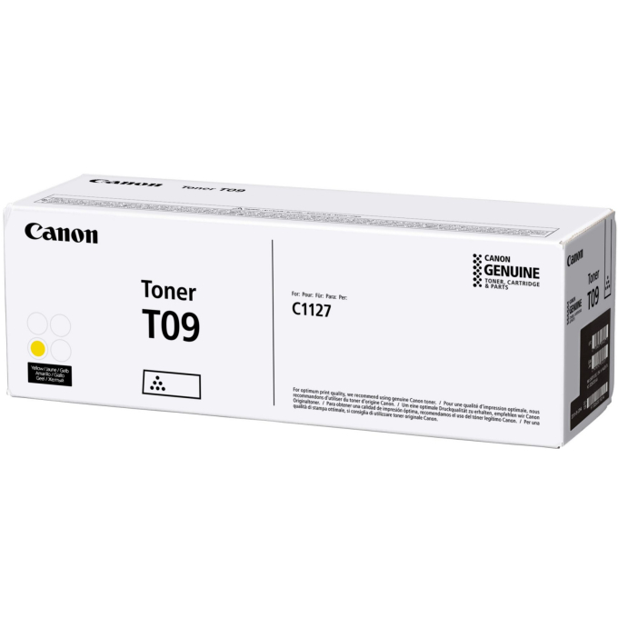 Toner Canon T09 Amarillo para Impresoras X LBP LBP1127C, MF1127C, MF C1127i - 5.900 Paginas / Canon