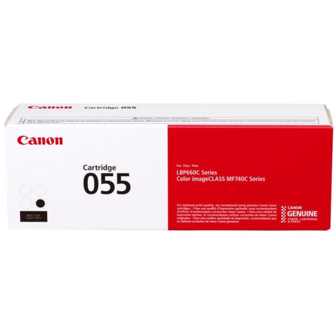 Toner Canon 055 Negro para Impresoras MF746, LBP664 - 2.300 Paginas / Canon