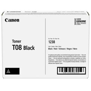 Toner Canon T08 Negro para Impresoras LBP1238, LBP1238 II, MF1238, MF1238 II - 11.000 Paginas
