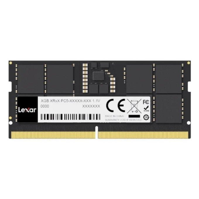 Memoria RAM Lexar DDR5 SODIMM 16GB 5600MHz CL46 LD5S16G56C46ST-BGS, Para Laptop / LEXAR