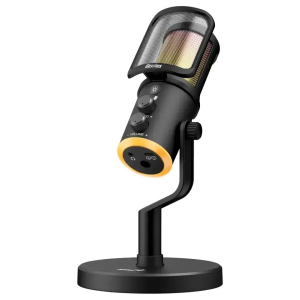 Microfono Genius MIC-S400U, Para Streaming, USB-A/USB-C, RGB, Black, 31700002400 / GENIUS
