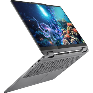 Laptop 2 en 1 Lenovo Yoga 7i, Intel Core Ultra 7 256V, Memoria RAM 16GB DDR5, Disco Solido 512GB SSD, Intel Arc Graphics 140V, Pantalla 16pulgadas WUXGA 1920x1200 Tactil, Win11, Luna Grey, 16ILL10 / Lenovo