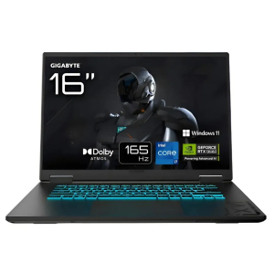 Laptop Gigabyte A16, Intel Core i7-13620H, Memoria RAM 16GB, Disco Solido 1TB SSD, RTX 5050 8GB, Pantalla 16 WUXGA 1920x1200 IPS 165Hz, Windows 11, Black, Gamer, CTHI3US894SH