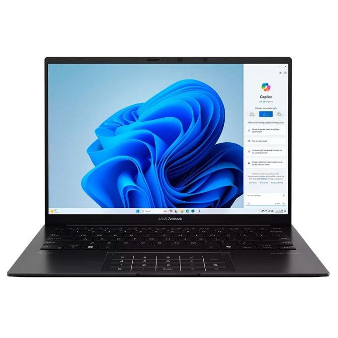 Laptop ASUS Zenbook, AMD Ryzen AI 7 445, Memoria RAM 16GB, Disco Solido 1TB SSD, Pantalla 14pulgadas 1920x1200 OLED Tactil, Windows 11, Jade Black, Teclado Retroiluminado, UM3406GA / Asus
