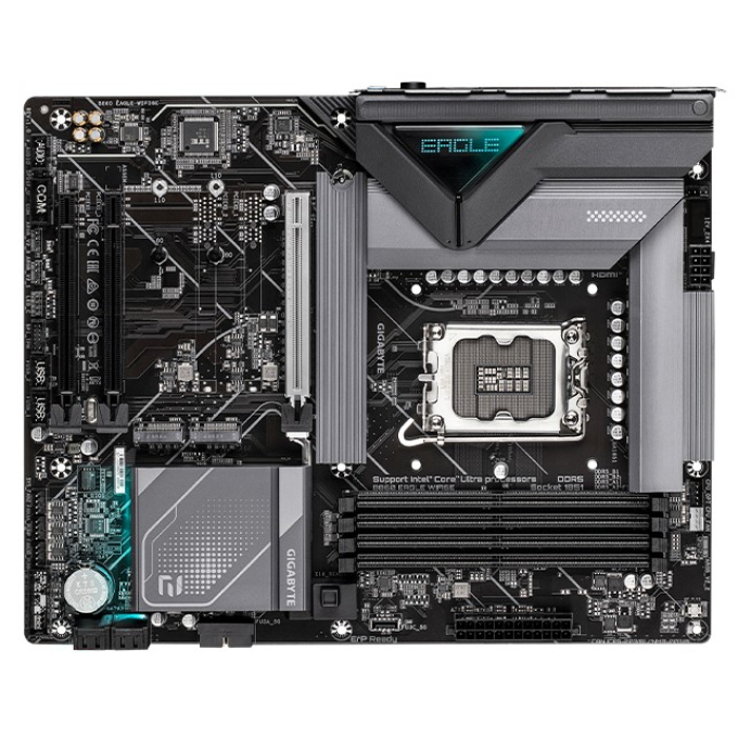 Placa Madre Gigabyte B860 EAGLE WIFI6E, Intel B860, Socket LGA 1851, ATX, DDR5, HDMI, DisplayPort / Gigabyte