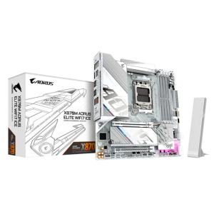 Placa Madre Gigabyte X870M AORUS ELITE WIFI7 ICE, AMD X870, Socket AM5, mATX, DDR5, Wi-Fi 7 / Gigabyte