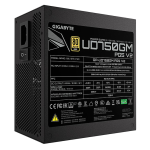 Fuente de Poder Gigabyte UD750GM PG5 V2, 750W, 80 PLUS Gold, Full Modular, ATX 3.1 / Gigabyte