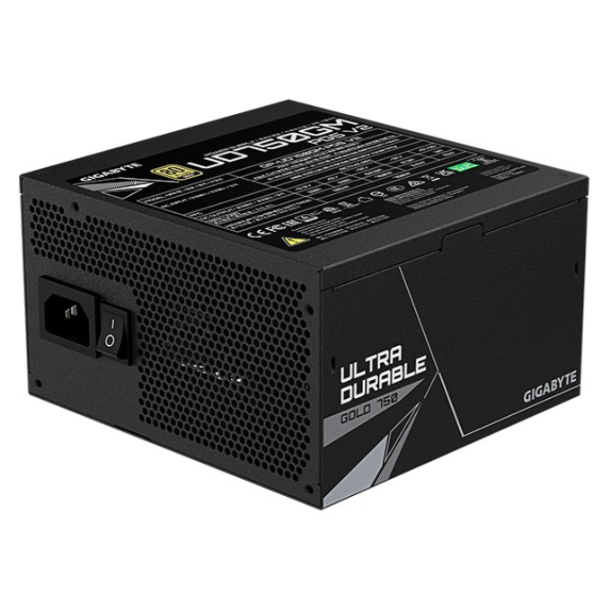 Fuente de Poder Gigabyte UD750GM PG5 V2, 750W, 80 PLUS Gold, Full Modular, ATX 3.1 / Gigabyte