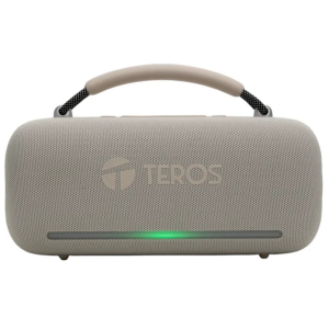Parlante Inalambrico Teros Vibe, Bluetooth 5.3, 60W, 4000mAh, USB, Luces RGB, Blanco, VB-6049W