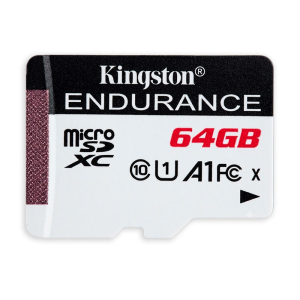 Tarjeta de Memoria Kingston High Endurance 64GB microSDXC, 95MB/s Lectura, 30MB/s Escritura, C10, A1, UHS-I