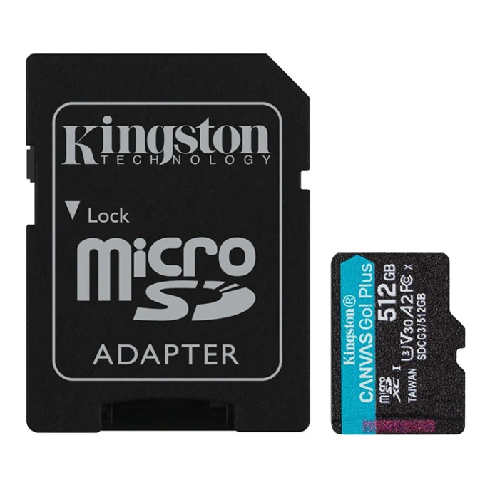 Tarjeta de Memoria Kingston MicroSD 512GB Canvas Go! Plus / Kingston