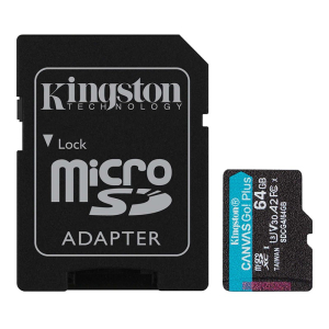Tarjeta de Memoria Kingston MicroSD 64GB Canvas Go! Plus / Kingston