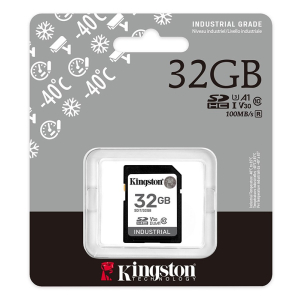 Tarjeta de Memoria SD Kingston 32GB Industrial, UHS-I, U3, V30, A1, Clase 10 / Kingston