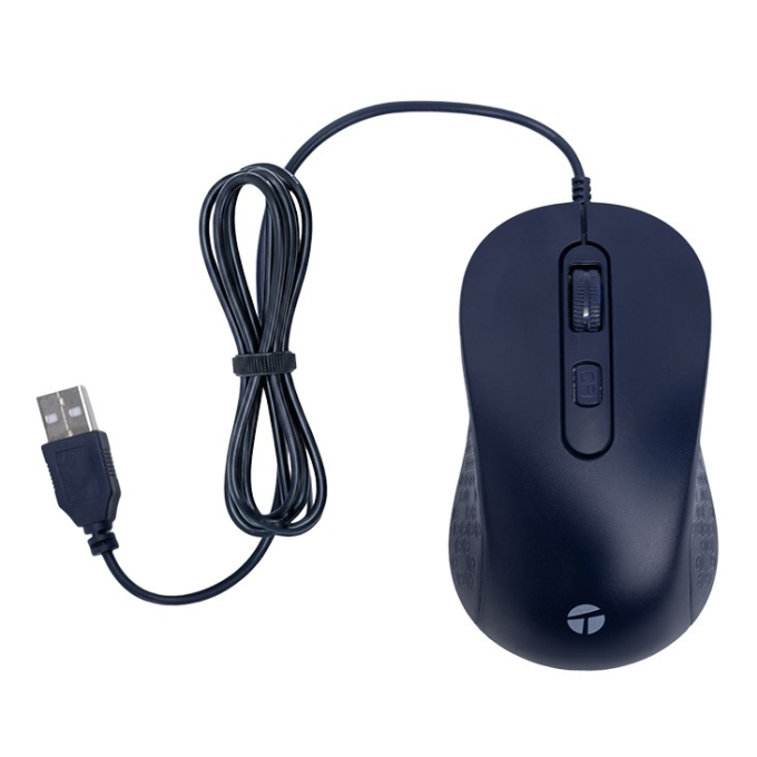 MOUSE USB TE1243 BL
Mouse óptico TEROS TE-1243S, 2000 DPI, USB, 4 botones, azul[@@@]Obtén precisión y com / 