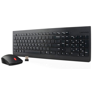 Kit Teclado y Mouse Inalambrico Lenovo, Black