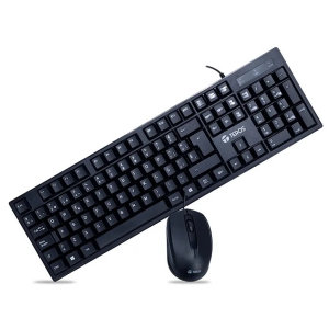 Kit Teclado y Mouse USB Teros TE-5015S, Black