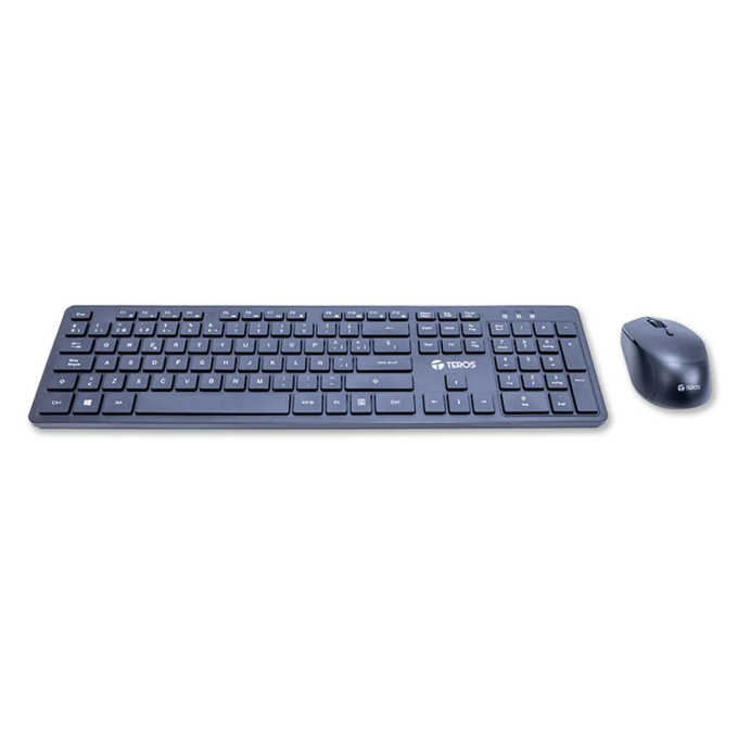 Kit Teclado y Mouse Inalambrico Teros TE-5013S, Black / Teros