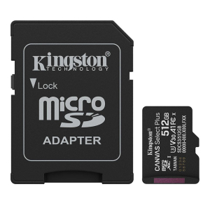 Tarjeta de Memoria Kingston MicroSD 512GB Canvas Select Plus, UHS-I, 150MB/s