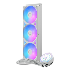 Sistema de Enfriamiento Liquido Cooler Master MasterLiquid 360 Atmos II LCD, Blanco, MLX-D36M-A25SZ-LW / COOLER MASTER